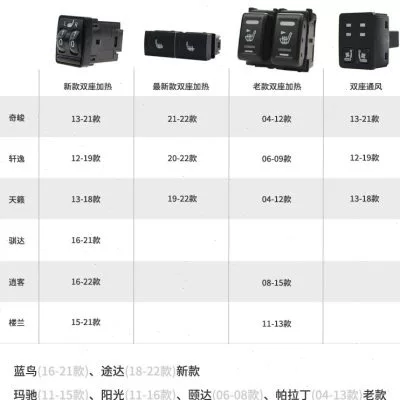 适用日产奇骏轩逸逍客尼桑骐达座椅加热改装系统电热坐垫座椅加热