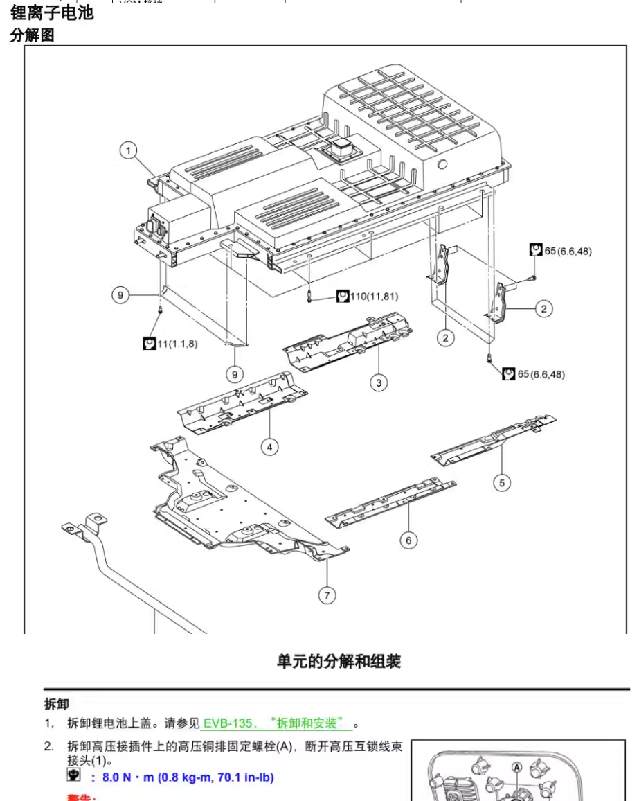 2020年款日产启辰D60EV维修手册拆装电路图资料纯电动新能源线路