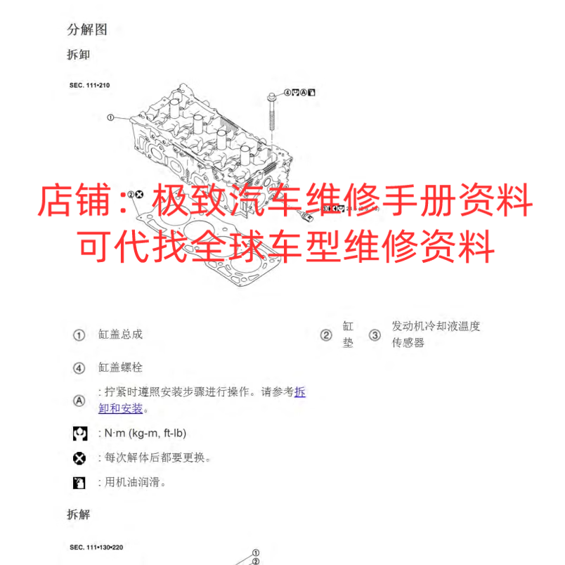 2017年款日产纳瓦拉2.5维修手册拆装电路图接线资料修理维护线路