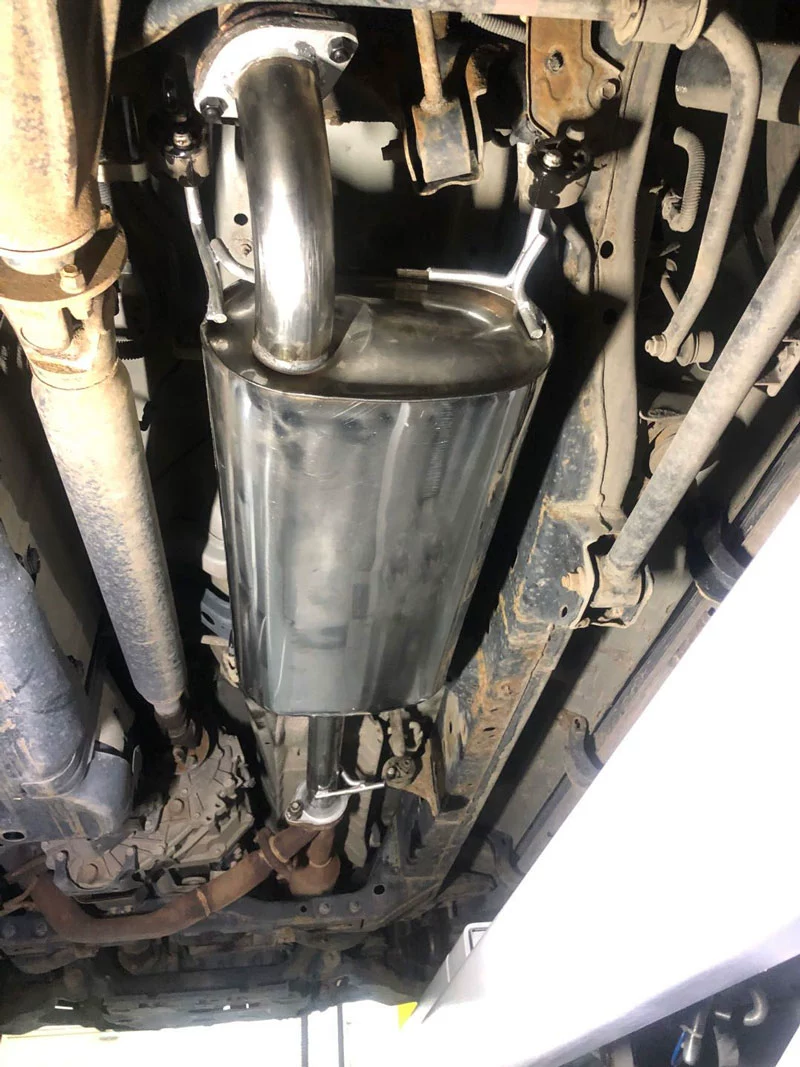 丰田霸道普拉多排气管中后段消声器