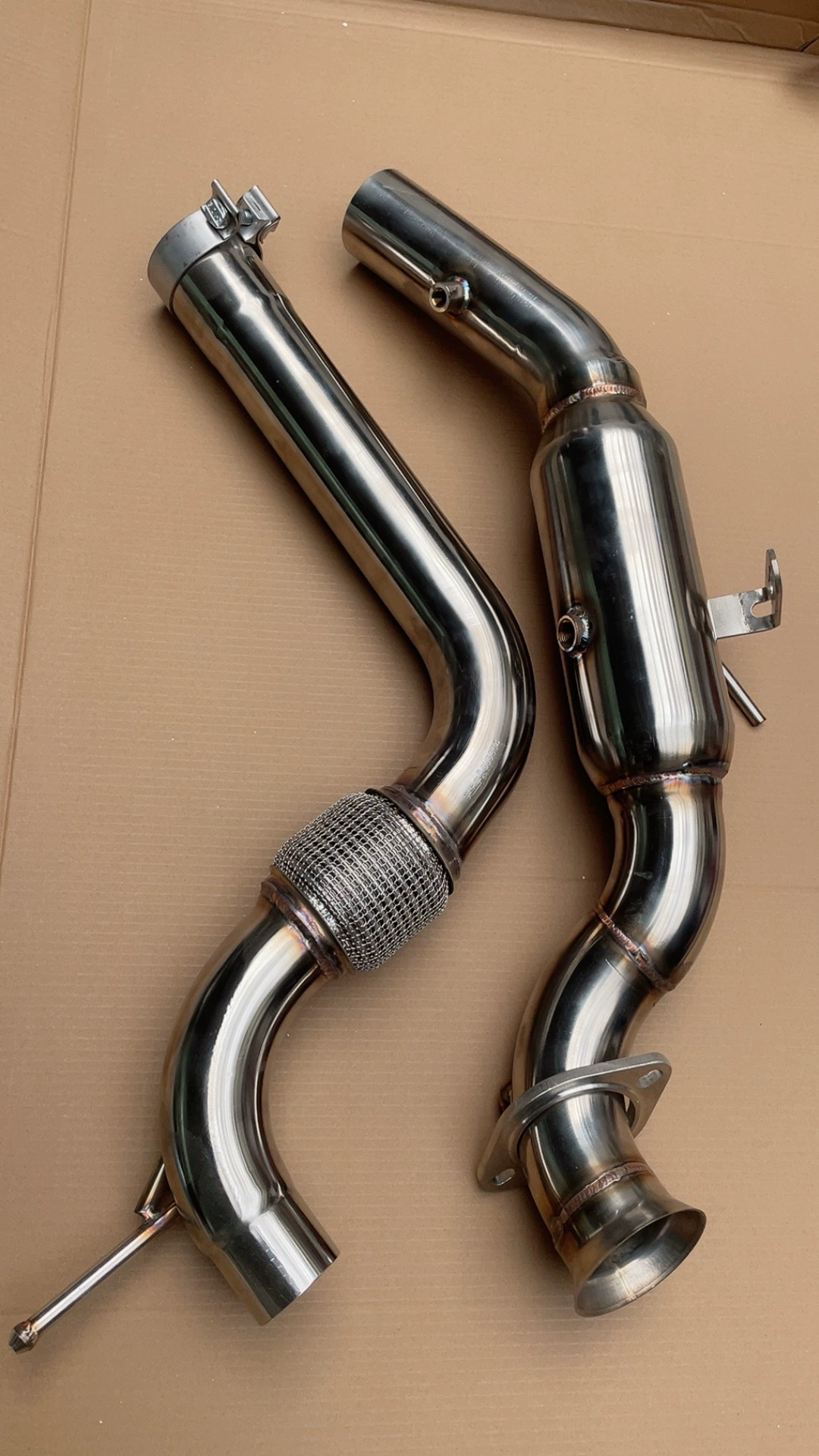 福特野马 2.3t 国六前段gpf改装排气管  原装位置安装 提升效率尾
